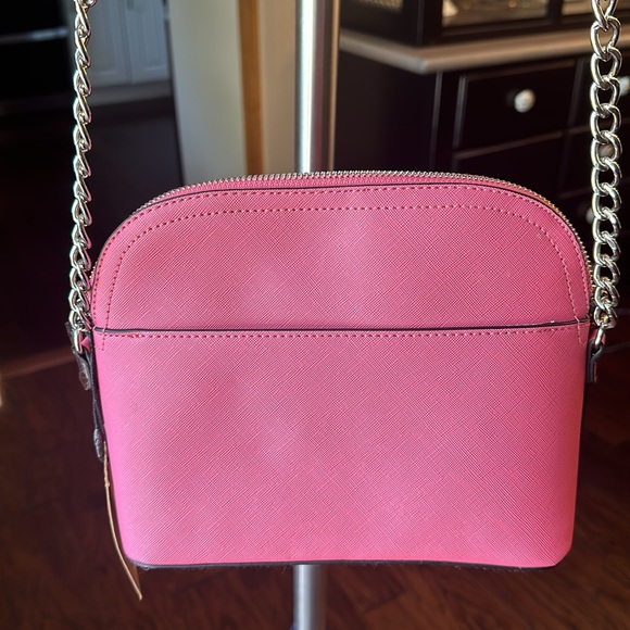 Steve Madden NWT Pink Raspberry Crossbody Chain Purse - Picture 3 of 8
